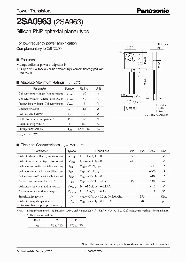 2SA0963_4099830.PDF Datasheet