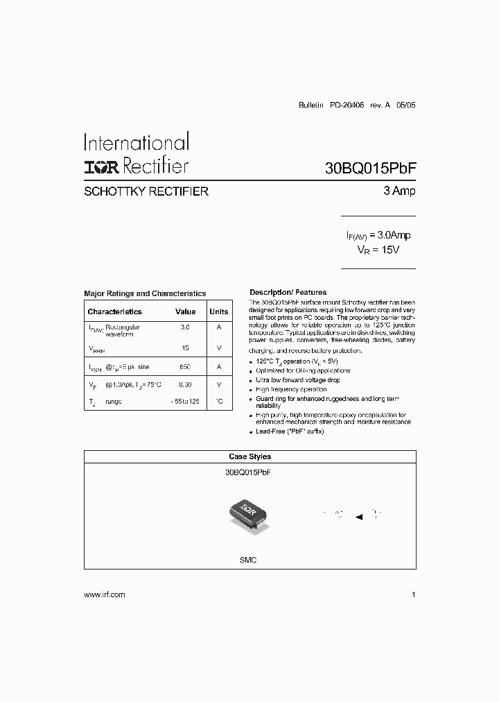 30BQ015TRPBF_4122682.PDF Datasheet