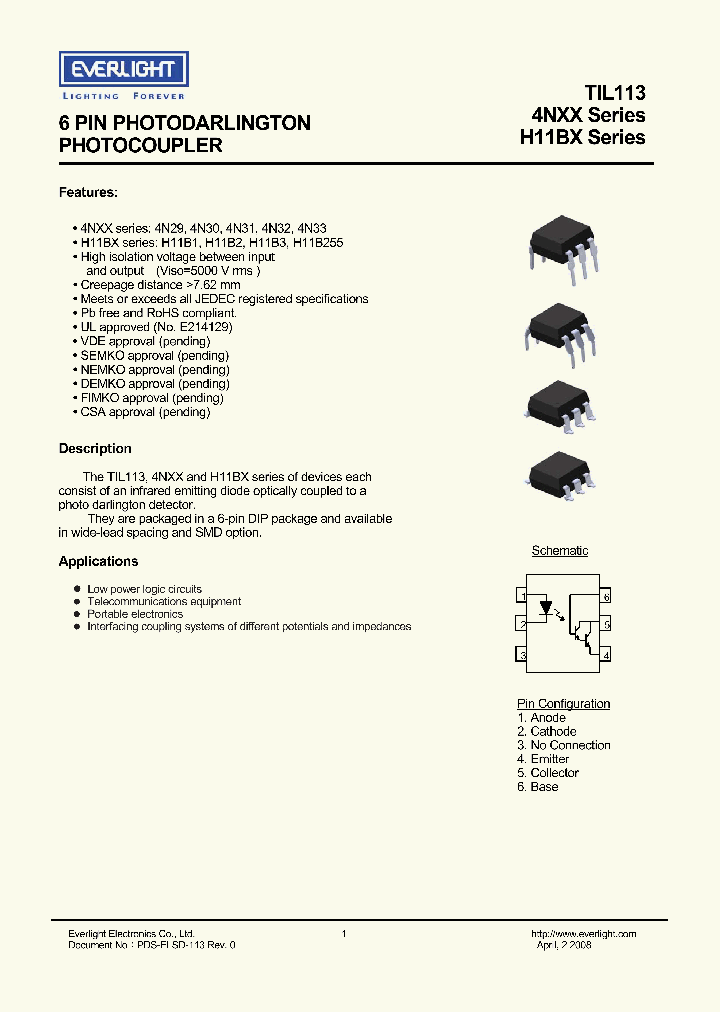 4N32_4164226.PDF Datasheet Download --- IC-ON-LINE