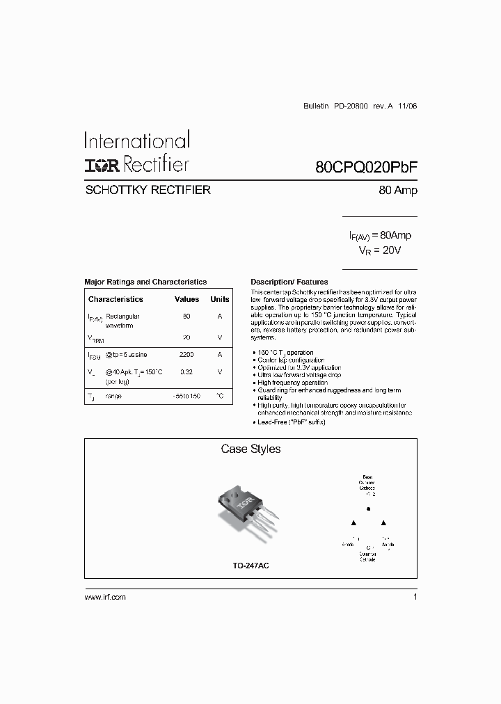 80CPQ020PBF_4131684.PDF Datasheet