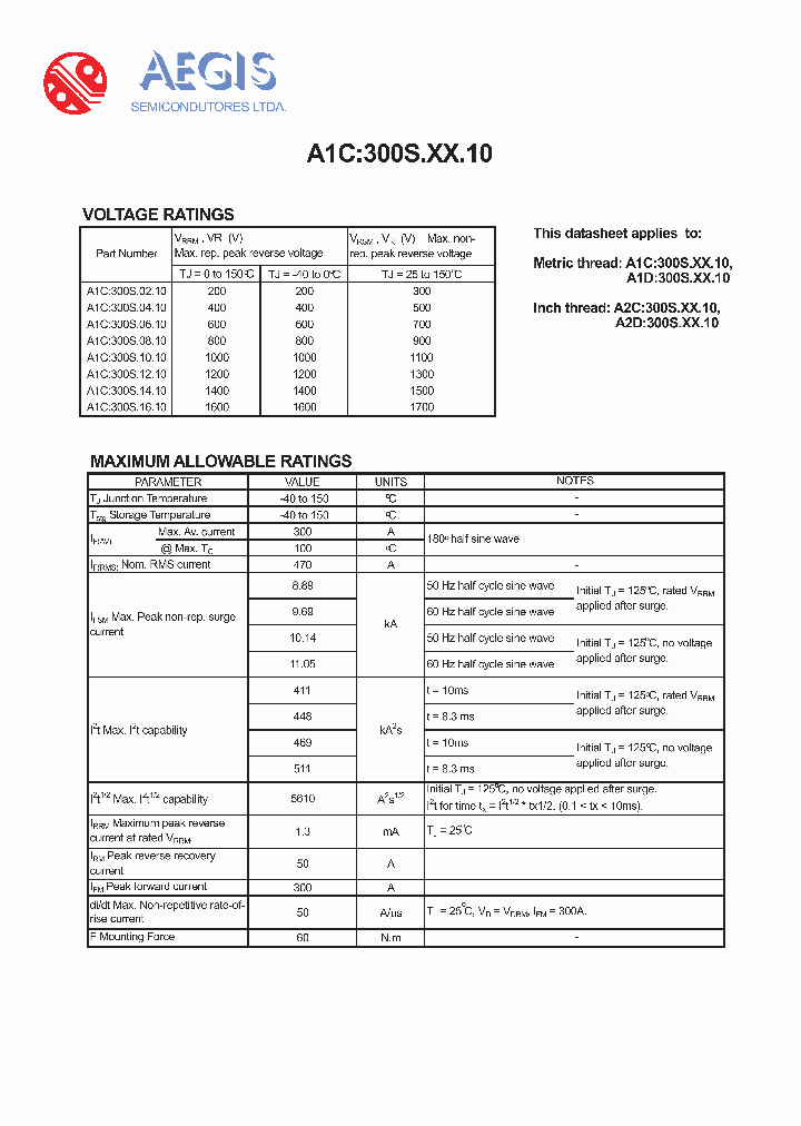 A1C300S1010_4149520.PDF Datasheet