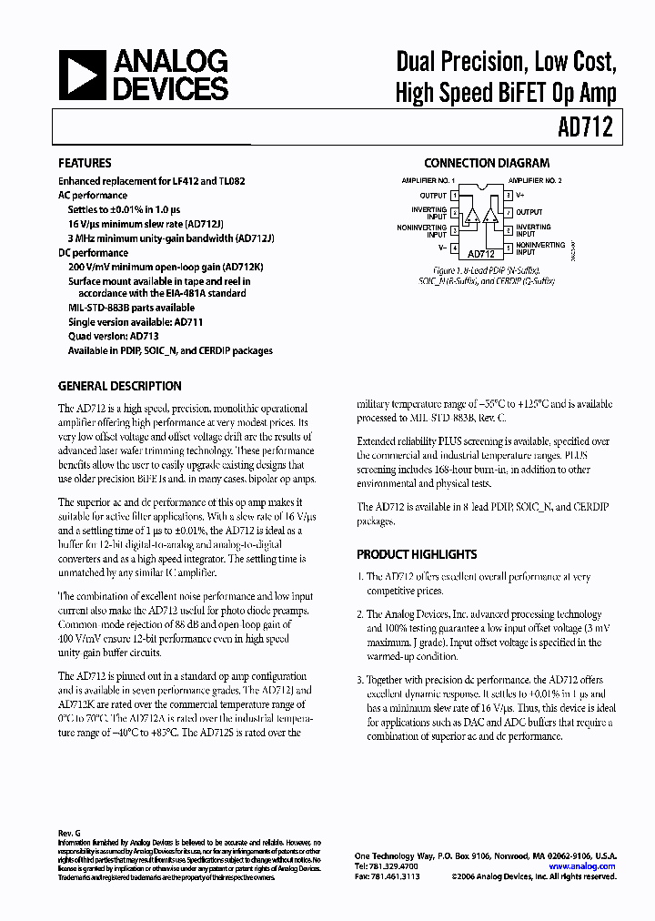 AD71206_4139364.PDF Datasheet Download --- IC-ON-LINE