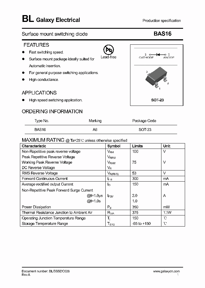 BAS16_4145815.PDF Datasheet