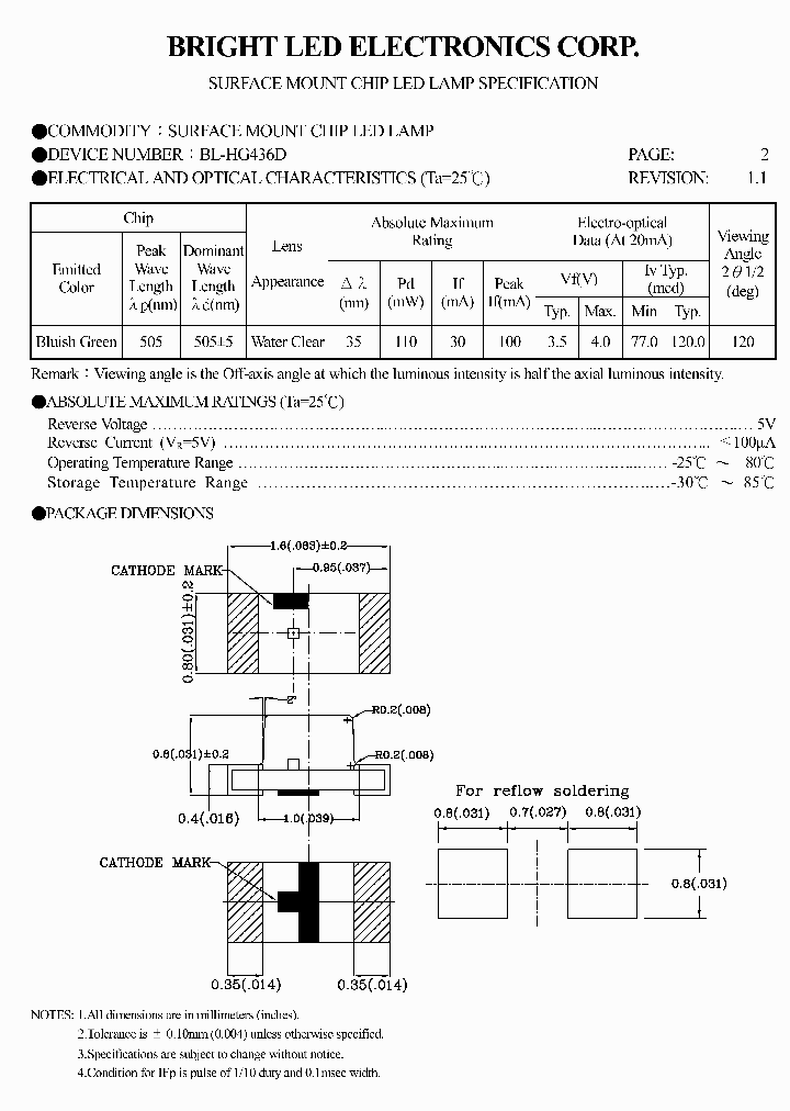 BL-HG436D-TRB_4138227.PDF Datasheet Download --- IC-ON-LINE
