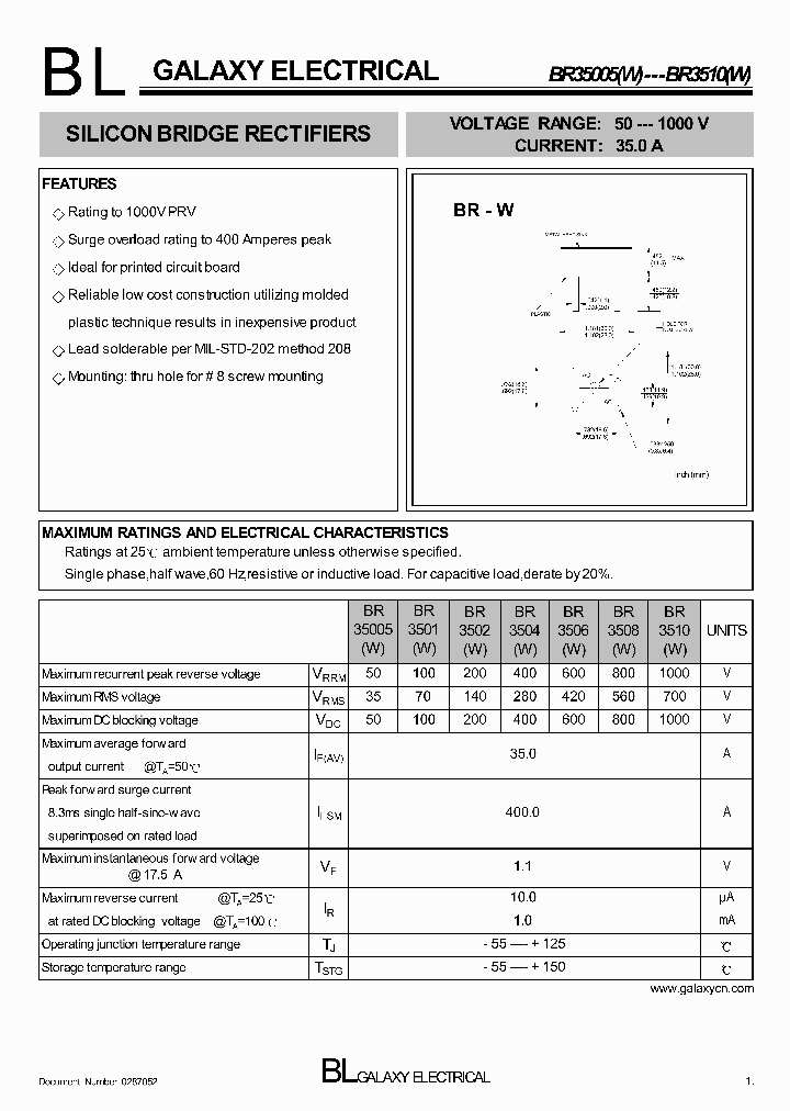 BR3510_4150107.PDF Datasheet Download --- IC-ON-LINE