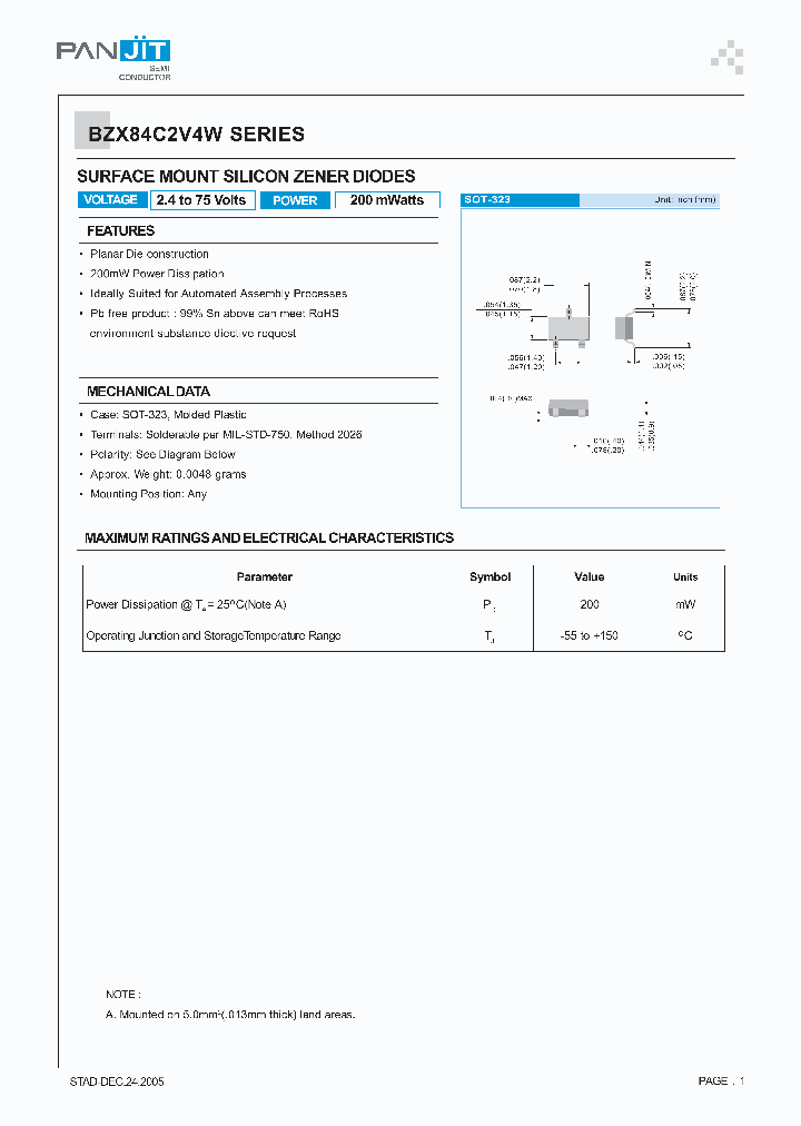 BZX84C2V4W05_4120734.PDF Datasheet
