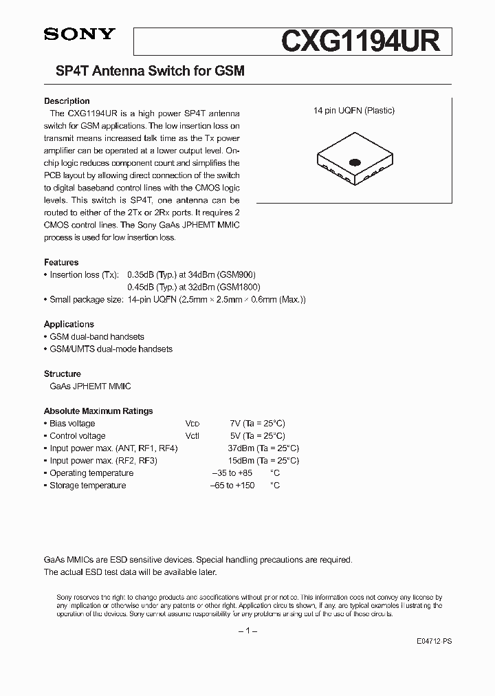 CXG1194UR_4127944.PDF Datasheet