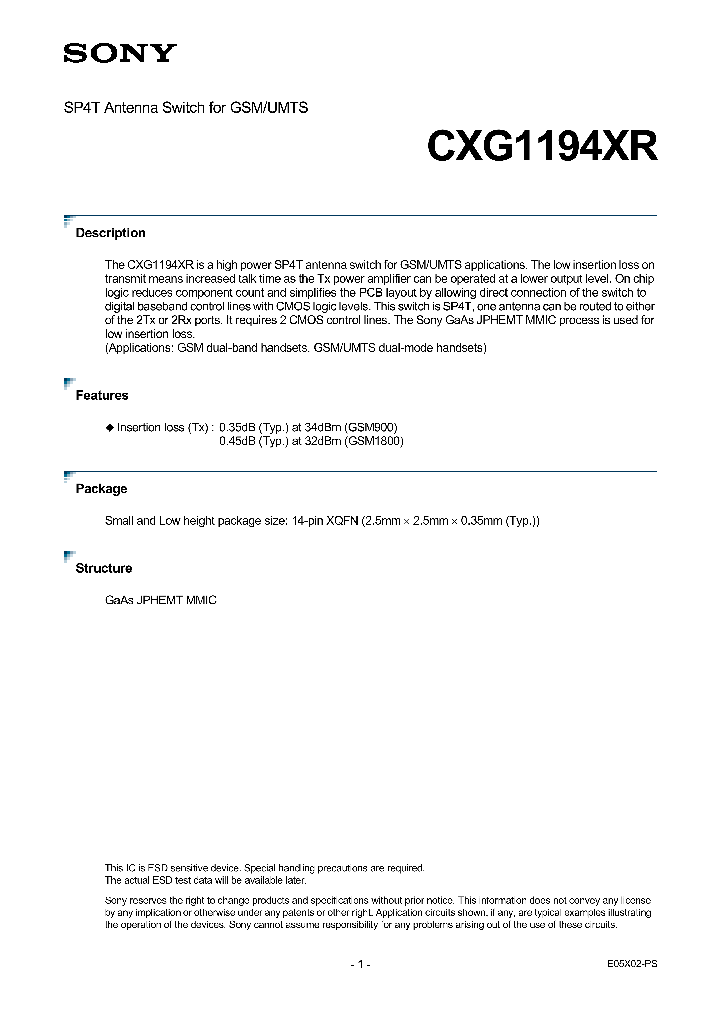 CXG1194XR_4127943.PDF Datasheet