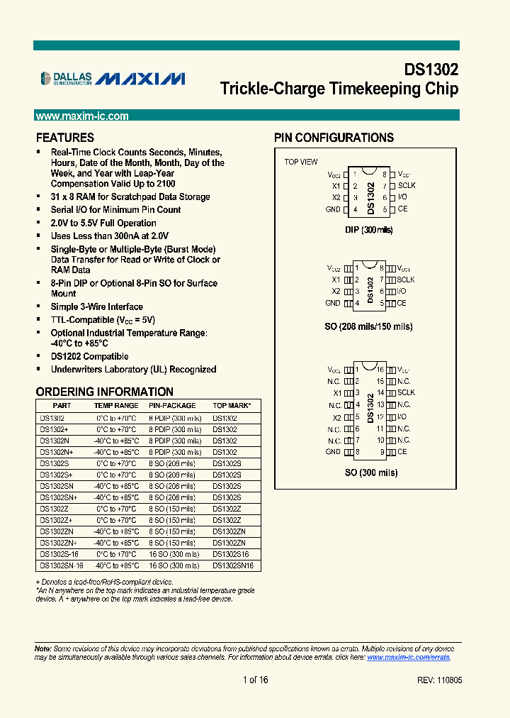 DS1302SN-16_4158594.PDF Datasheet