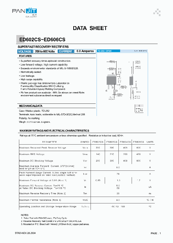 ED602CS04_4120707.PDF Datasheet Download --- IC-ON-LINE
