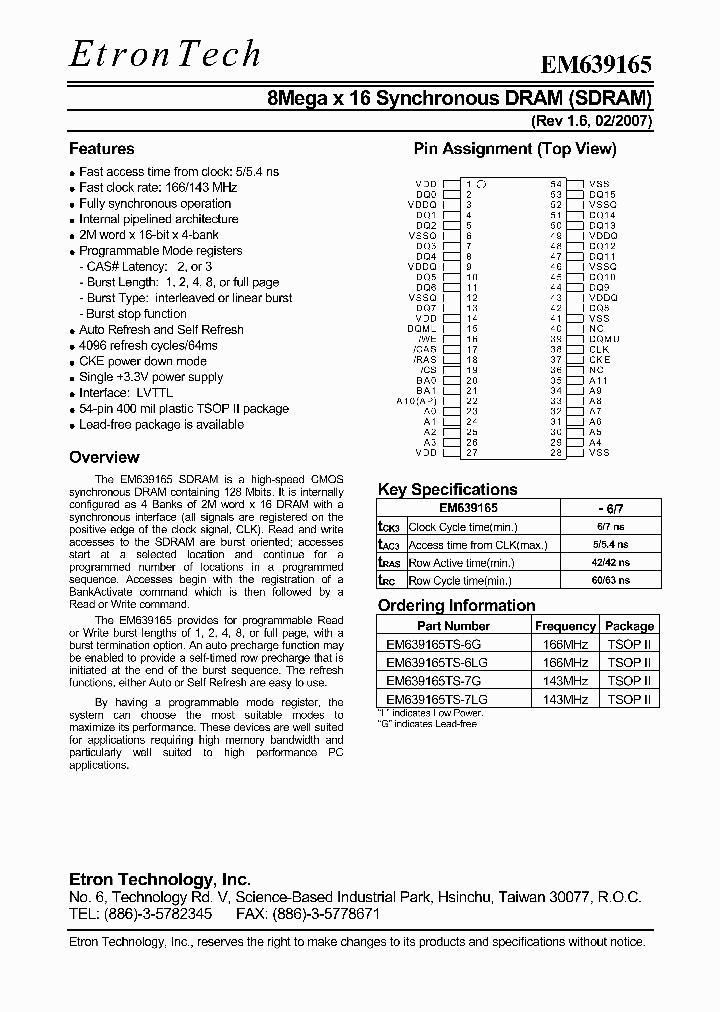 EM63916507_4120838.PDF Datasheet