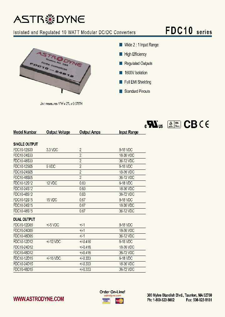 FDC10_4113308.PDF Datasheet Download --- IC-ON-LINE