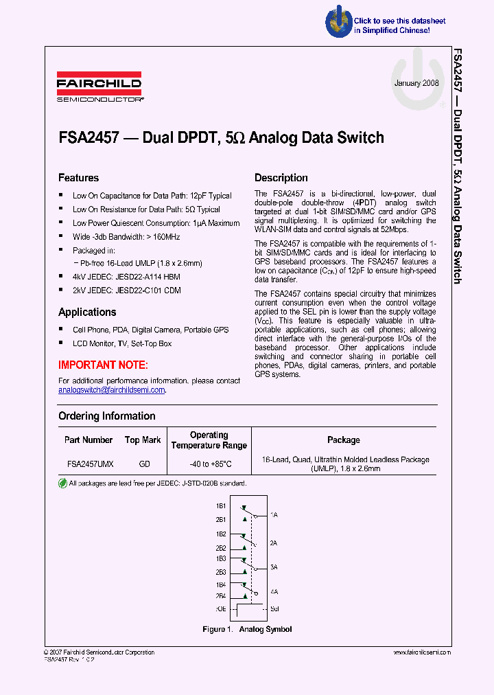 FSA2457UMX_4129923.PDF Datasheet