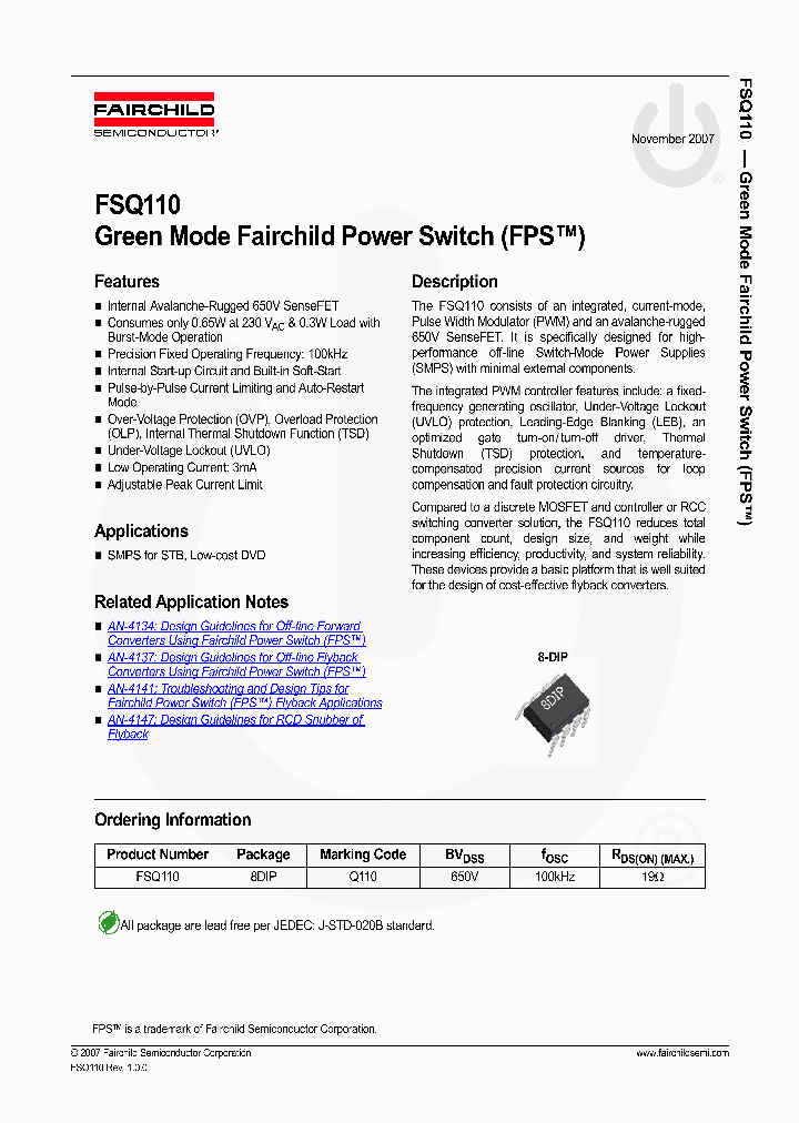 FSQ110_4127300.PDF Datasheet