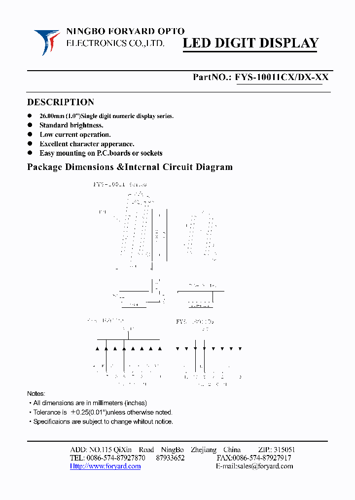 FYS-10011DX-0_4139565.PDF Datasheet