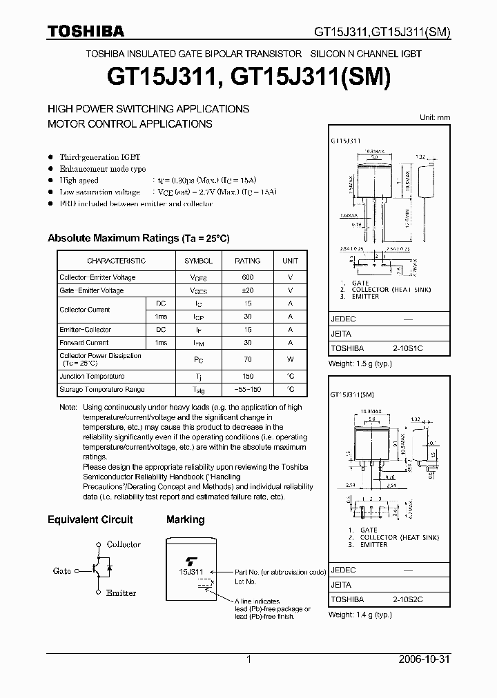 GT15J311_4116757.PDF Datasheet