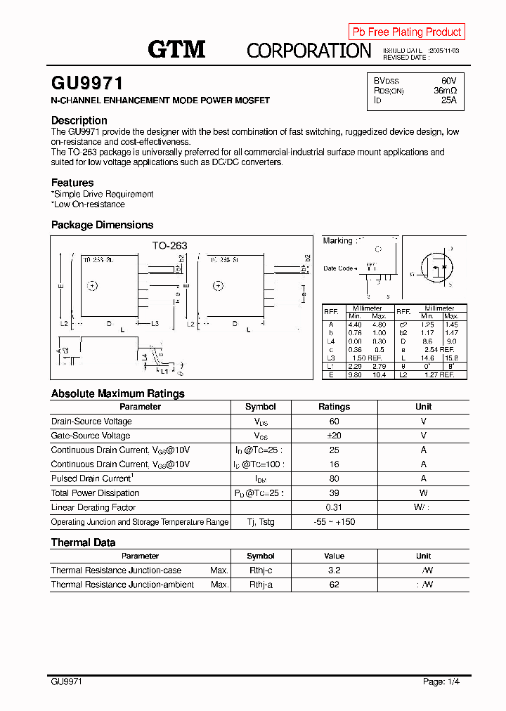GU9971_4105002.PDF Datasheet