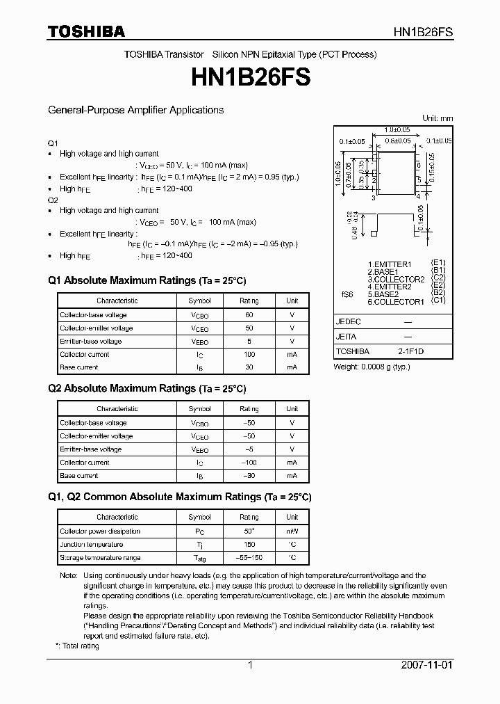 HN1B26FS_4124791.PDF Datasheet