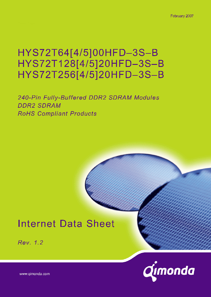 HYS72T64500HFD-3S-B_4122291.PDF Datasheet