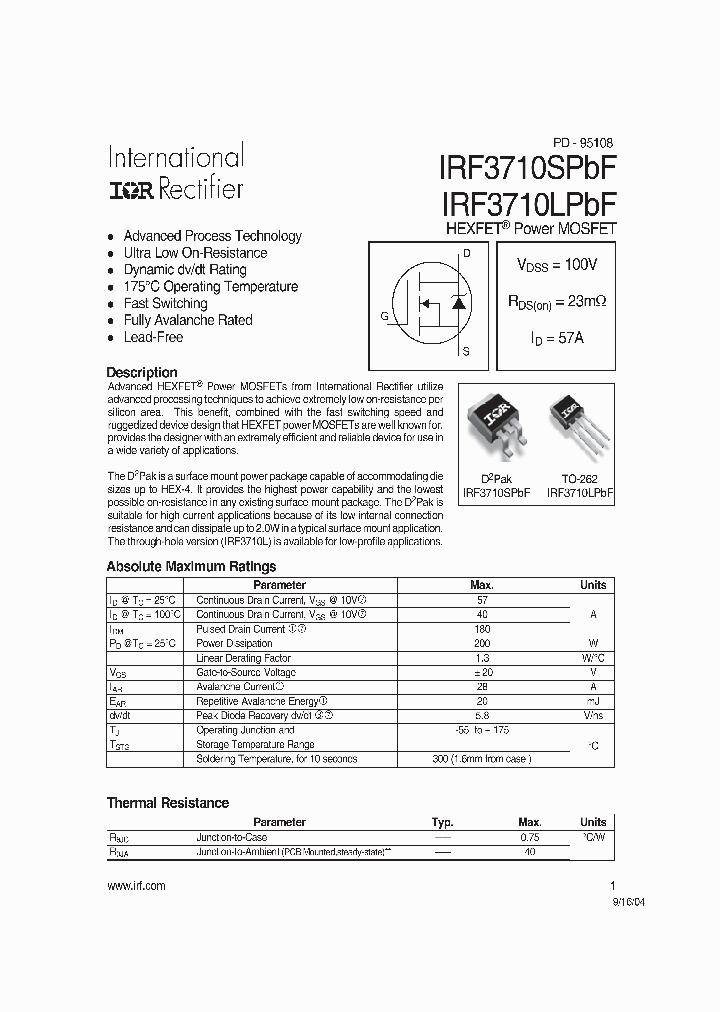IRF3710XPBF_4102851.PDF Datasheet