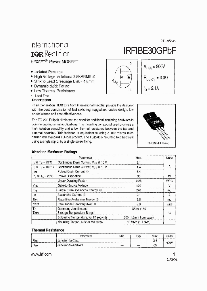 IRFIBE30GPBF_4120822.PDF Datasheet