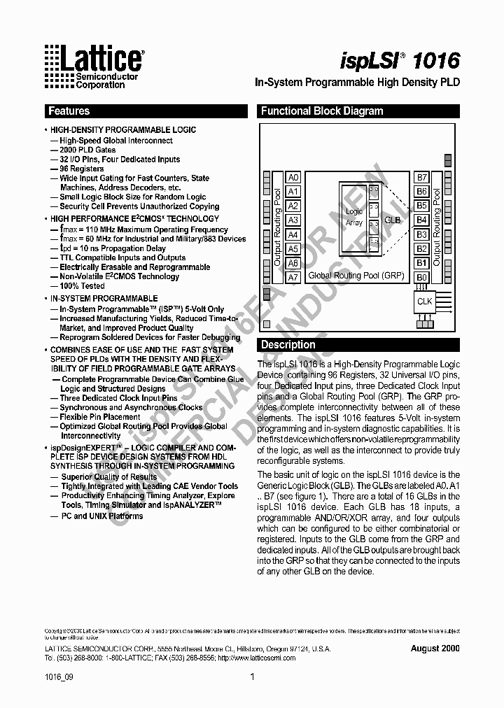 ISPLSI1016_4150223.PDF Datasheet