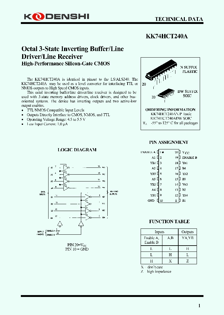 KK74HCT240A_4157788.PDF Datasheet