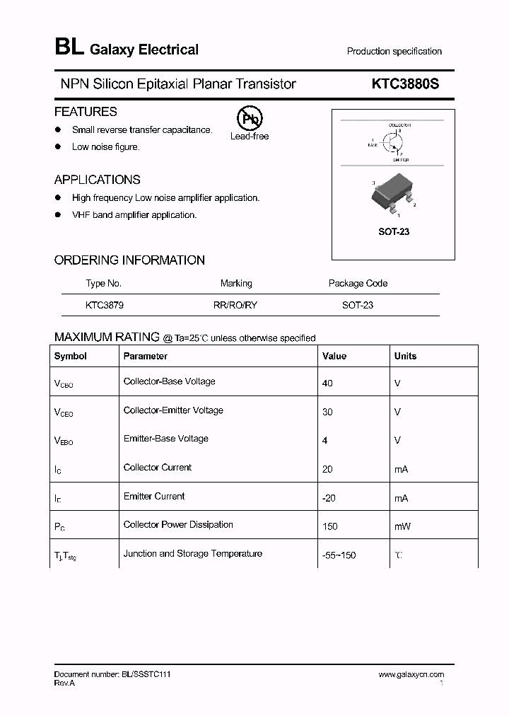 KTC3880S_4145371.PDF Datasheet