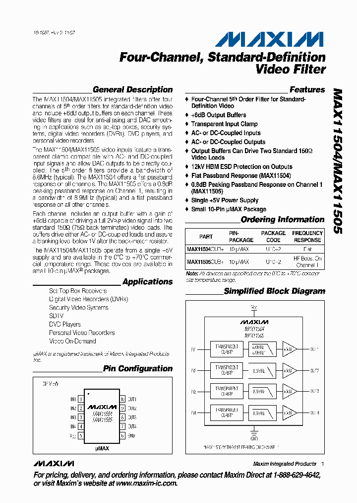 MAX11505CUB_4127620.PDF Datasheet