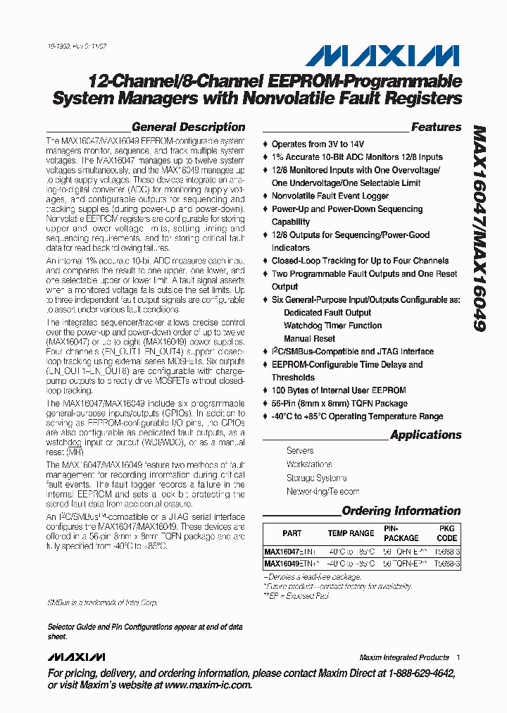 MAX16049ETN_4132492.PDF Datasheet