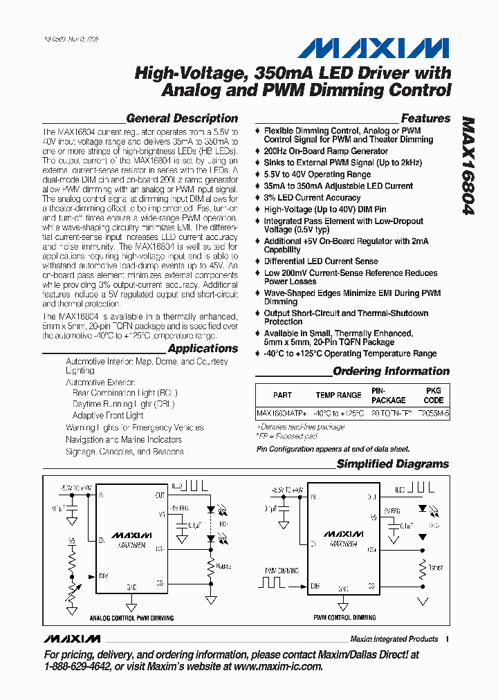 MAX16804ATP_4125249.PDF Datasheet