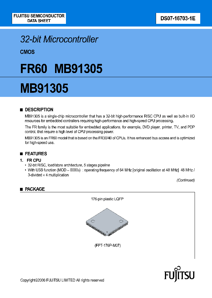 MB91305_4145593.PDF Datasheet