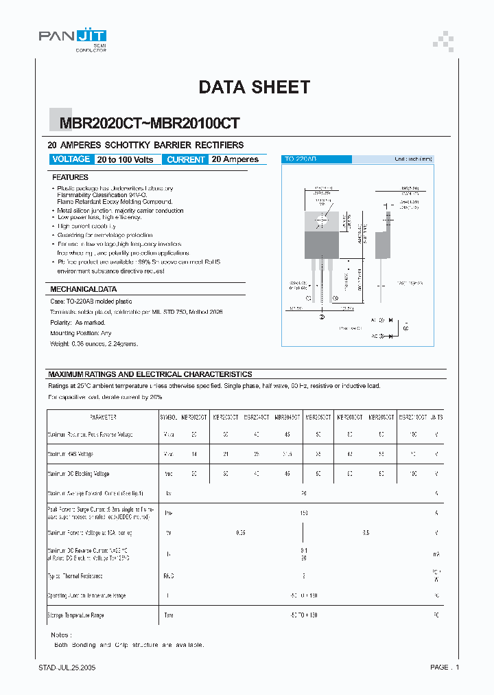 MBR2045CT_4106209.PDF Datasheet