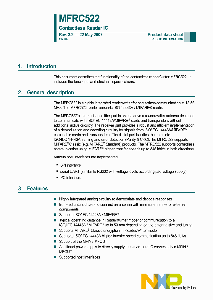 MFRC522_4150230.PDF Datasheet