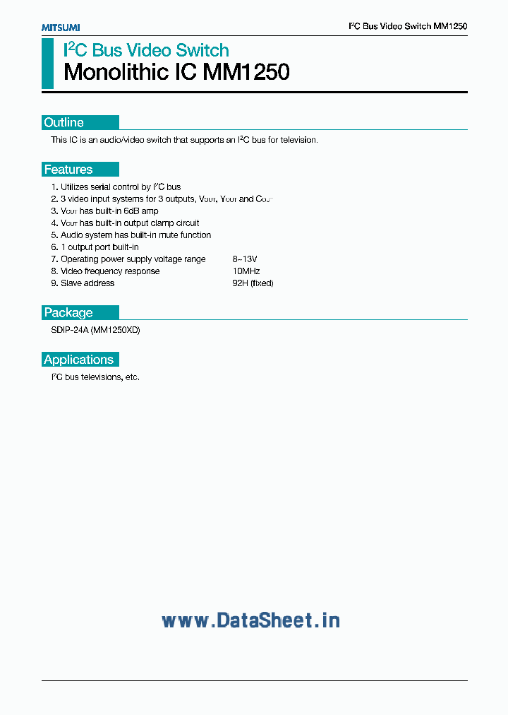 MM1250_4101013.PDF Datasheet