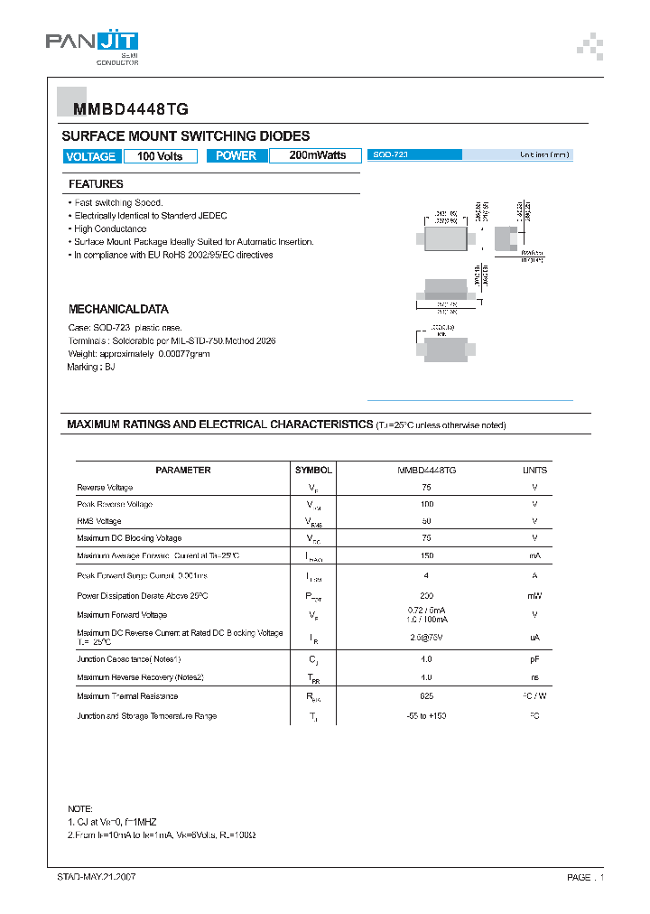 MMBD4448TG_4120344.PDF Datasheet