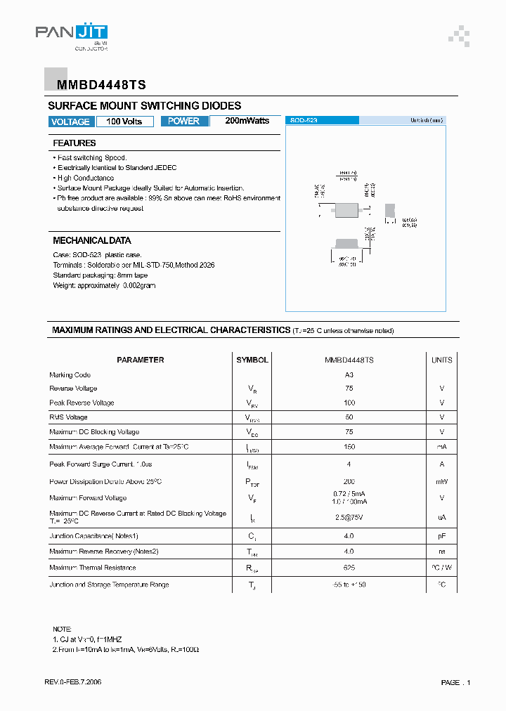 MMBD4448TS_4120345.PDF Datasheet