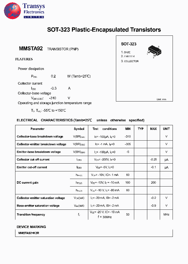 MMSTA92_4153927.PDF Datasheet