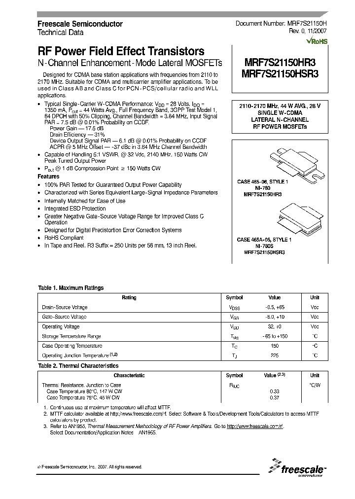 MRF7S21150HR3_4151898.PDF Datasheet