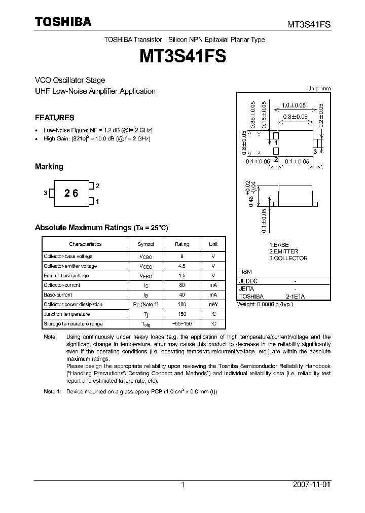 MT3S41FS07_4125499.PDF Datasheet