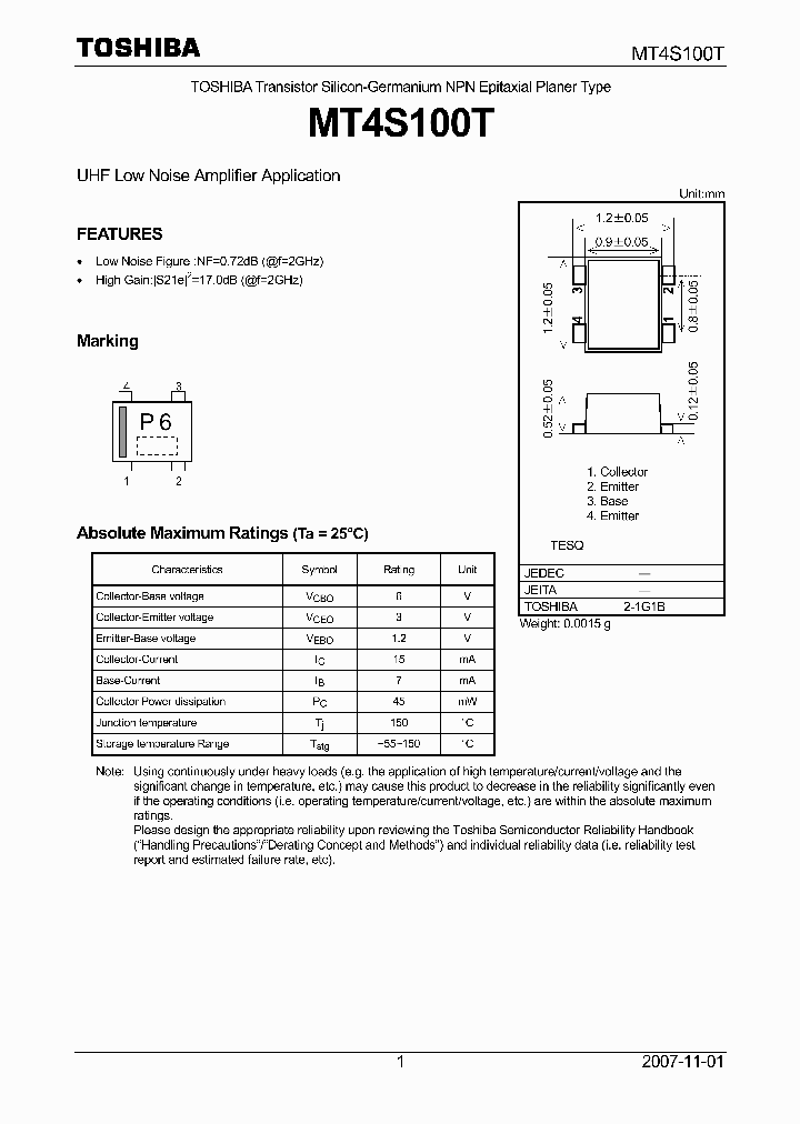 MT4S100T07_4125493.PDF Datasheet