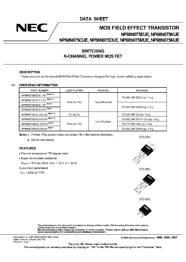 NP88N075KUE_4131953.PDF Datasheet Download
