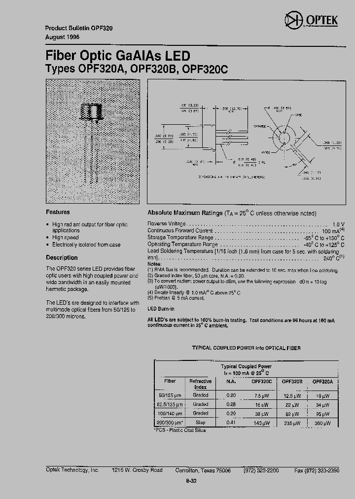 OPF320A_4105569.PDF Datasheet