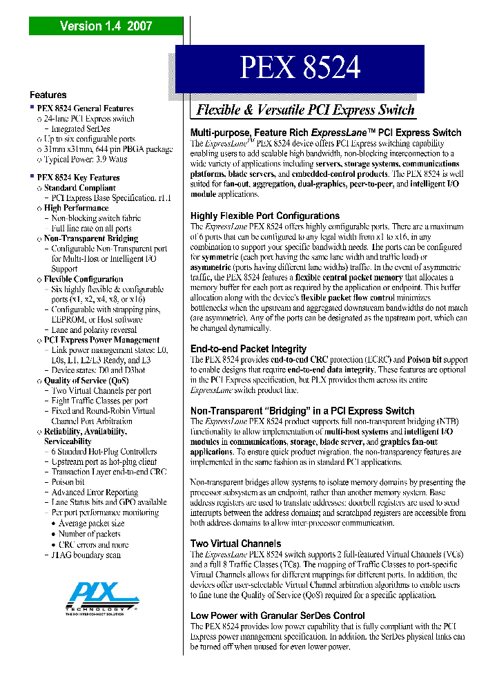 PEX8524-BCRDK_4128112.PDF Datasheet