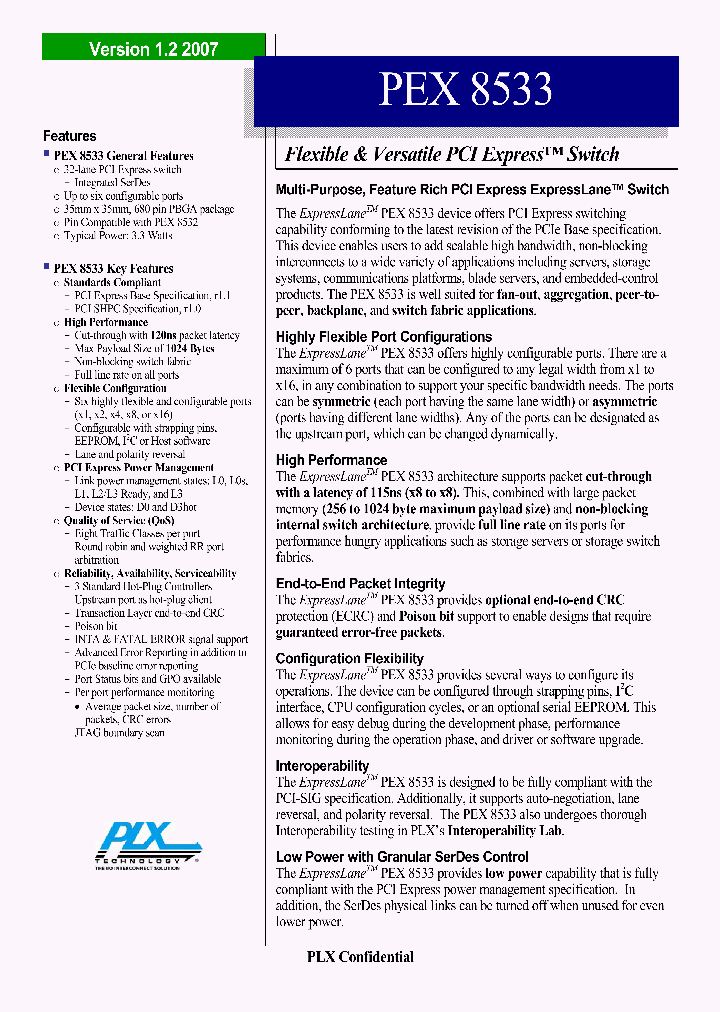 PEX8533-AARDK_4128102.PDF Datasheet