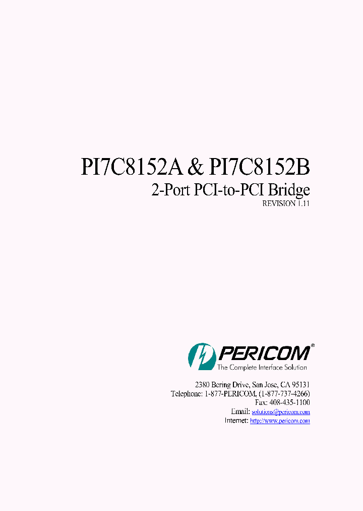 PI7C8152BMA_4110982.PDF Datasheet