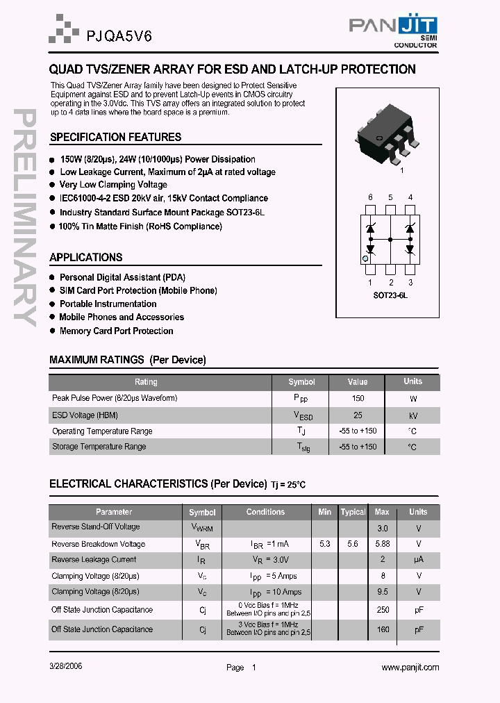 PJQA5V6_4120295.PDF Datasheet