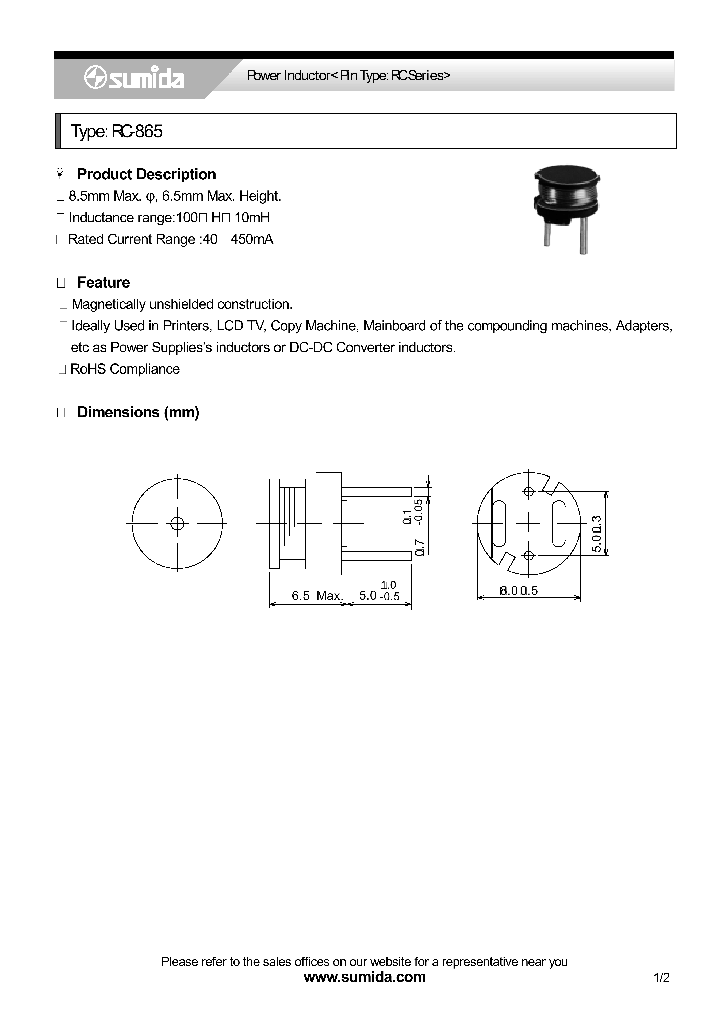 RC865NP-151K_4136649.PDF Datasheet