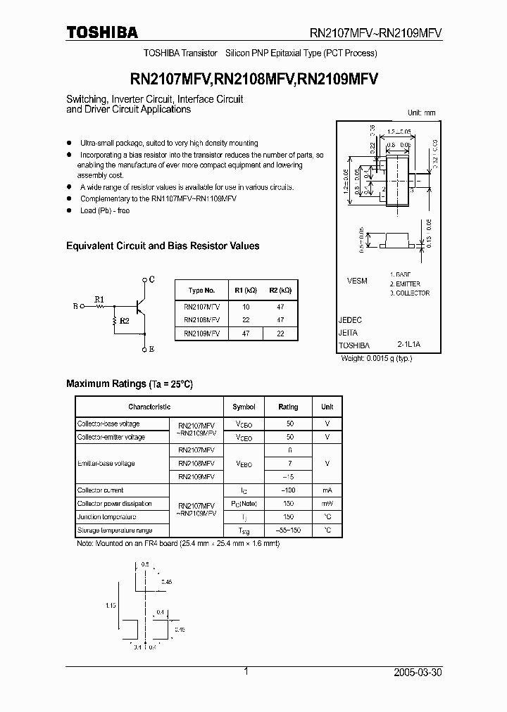 RN2107MFV_4150604.PDF Datasheet