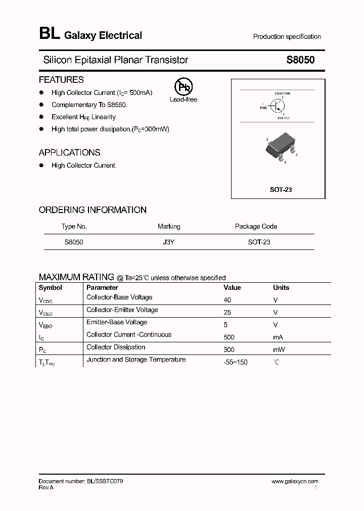 S8050_4156366.PDF Datasheet